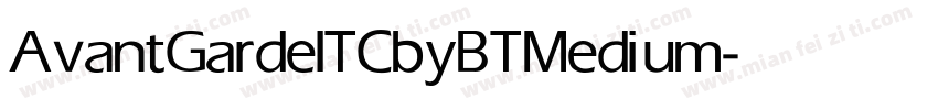 AvantGardelTCbyBT Medium字体转换